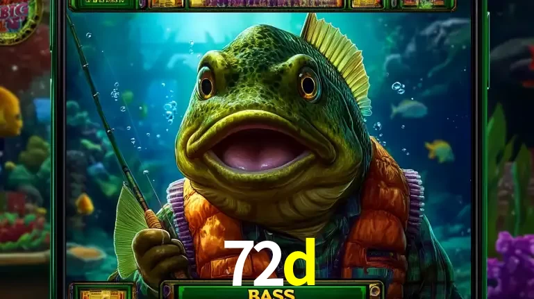 Personagem de peixe pescador do popular jogo de slot com tema de pescaria, uma das emocionantes opções de caça-níqueis para jogar e ganhar no cassino 72d.