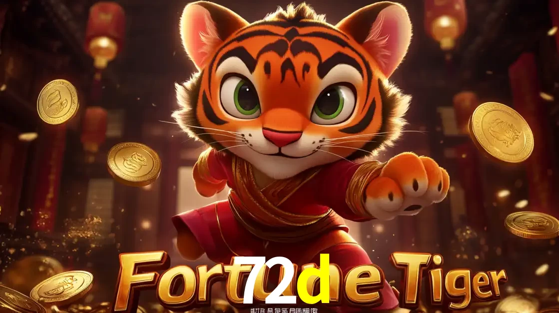 O carismático mascote do jogo de slot Fortune Tiger, um tigre fofo em pose de artes marciais, pronto para trazer sorte e multiplicadores de ganhos no cassino online 72d.