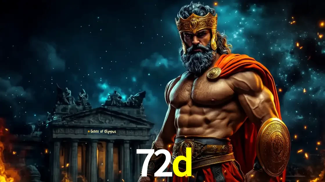 O poderoso Zeus do jogo de slot Gates of Olympus em frente ao seu templo, pronto para lançar multiplicadores divinos e prêmios épicos no cassino online 72d.